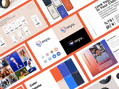 myu. - brand identity and logo branding design logo typography ui ux