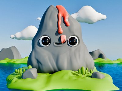 I lava you ❤️🌋 3d 3dart blender blender3d cycles nomadsculpt