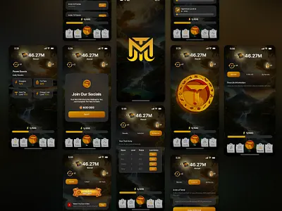 Tap Mining: Earn Digital Coins with Every Tap! app design ui app ui design app ui ux creative ui design cryto coin mining fiverr service mining app tap click app tap click mining app tap mining tap ui design tapping app ui ux design web3 dapp