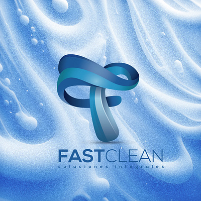 Fastclean branding graphic design logo