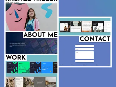 Social media marketer portfolio website branding design photographer portfolio portfolio website portfolio website design smm portfolio website social media manager social media marketer ui web portfolio website website design