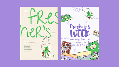 Fresher's Week Promotional Designs [2024 Edition] branding graphic design illustration ui