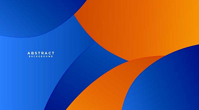 Minimal blue orange banner cover