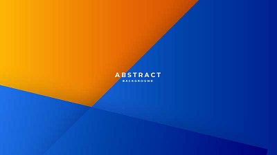 Minimal blue orange banner cover