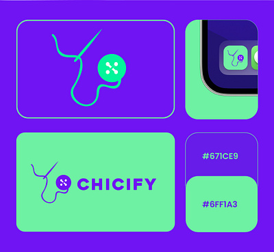 Introducing CHICIFY - The Clothing App branding design fun graphic design illustration logo socialmedia