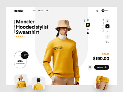 Moncler- Ecommerce Web Design For a Clothing Website appsrel brand website clothing clothing brand clothing company ecommerce fashion fashion app fashion website landing page louis vuitton marketplace nike online store outfit store style ui design web design website