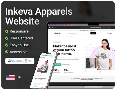 Inkeva Apparels Website ecommerce online store pod store print on demand ux ui woocommerce wordpress elementor