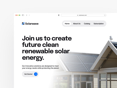 Solarwave - Landing Page blue branding clean design landing landing page ui website