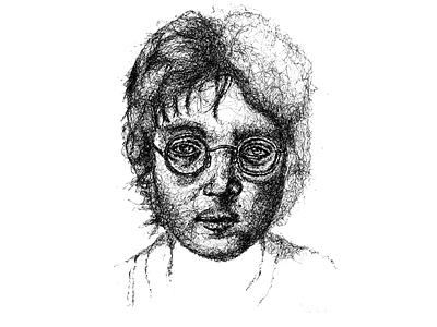 John Lennon drawing iconic illustration john lennon painting portrait portraiture