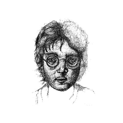 John Lennon drawing iconic illustration john lennon painting portrait portraiture