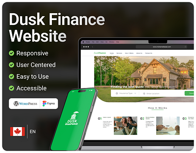 Dusk Finance Website car insurance website finance website financing web app health insurance web design insurance website medical website medicare website ux ui