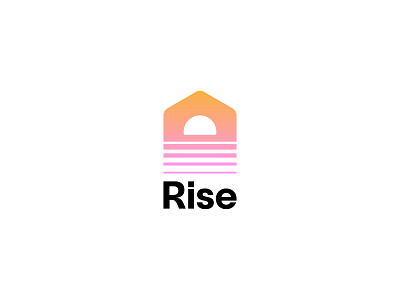 real estate sunrise minimal logo design app logo brand identity branding creative logo design flat for sale growth illustration logo logo design logotype minimal modern logo print real estate sun unused vector