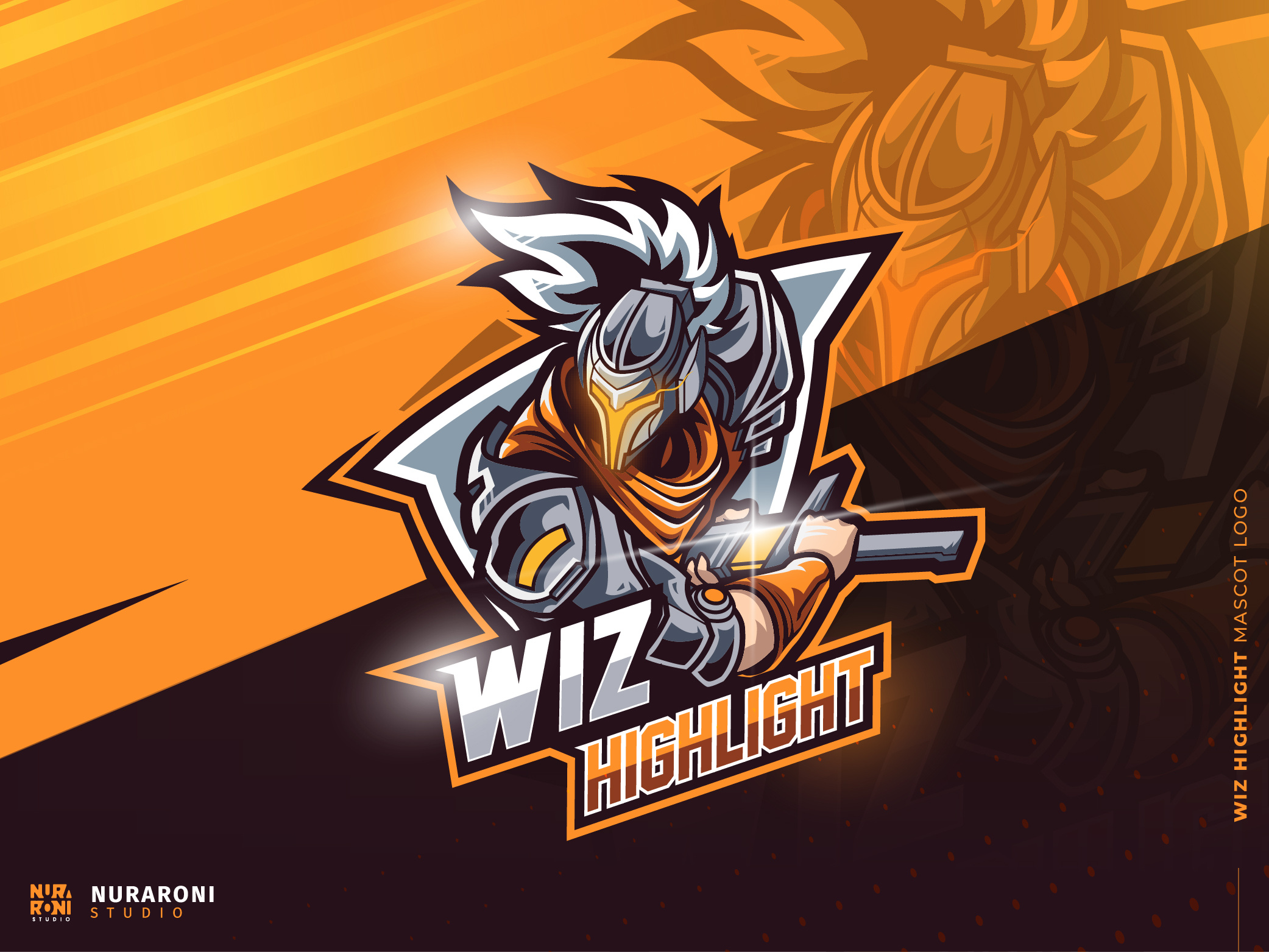 Wiz Highlight Mascot Logo cartoon character esports esports logo graphic design illustration league league of legends logo logo design lol mascot mascot logo moba riot games streamer streamer logo streaming vector