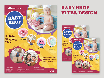 BABY SHOP FLYER DESIGN advertising baby baby shop design flyer flyer template flyers flyer design free free mokup graphic design illustration illustrator mokup new brand new designe party print print design shoppingmoll