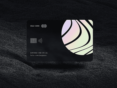 Holo Card UI banking card card ui credit card
