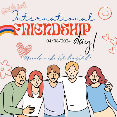 Chroma Bonds: Celebrating Friendship Day 🌈 artisticexpressions celebratetogetherness colorfulart creativeconnections creativedesigns designcommunity designforgood designinspiration friendshipday2024 friendshipforever friendshipillustration friendshipquotes inspiredbyfriends