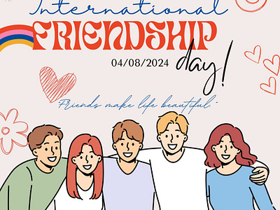 Chroma Bonds: Celebrating Friendship Day 🌈 artisticexpressions celebratetogetherness colorfulart creativeconnections creativedesigns designcommunity designforgood designinspiration friendshipday2024 friendshipforever friendshipillustration friendshipquotes inspiredbyfriends