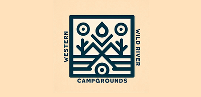 Western-Wildriver-Campgrounds-1600 app branding design graphic design illustration logo logos typography ui vector