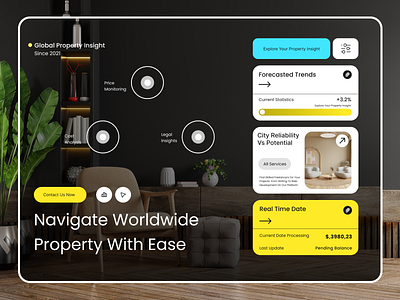 Navigate Worldwide Property With Ease design food mobile app furniture details page furniture website furniture websites furnitures hero section home scree interior interior design landing page modern design modern website ui uiux web web page website website design websites