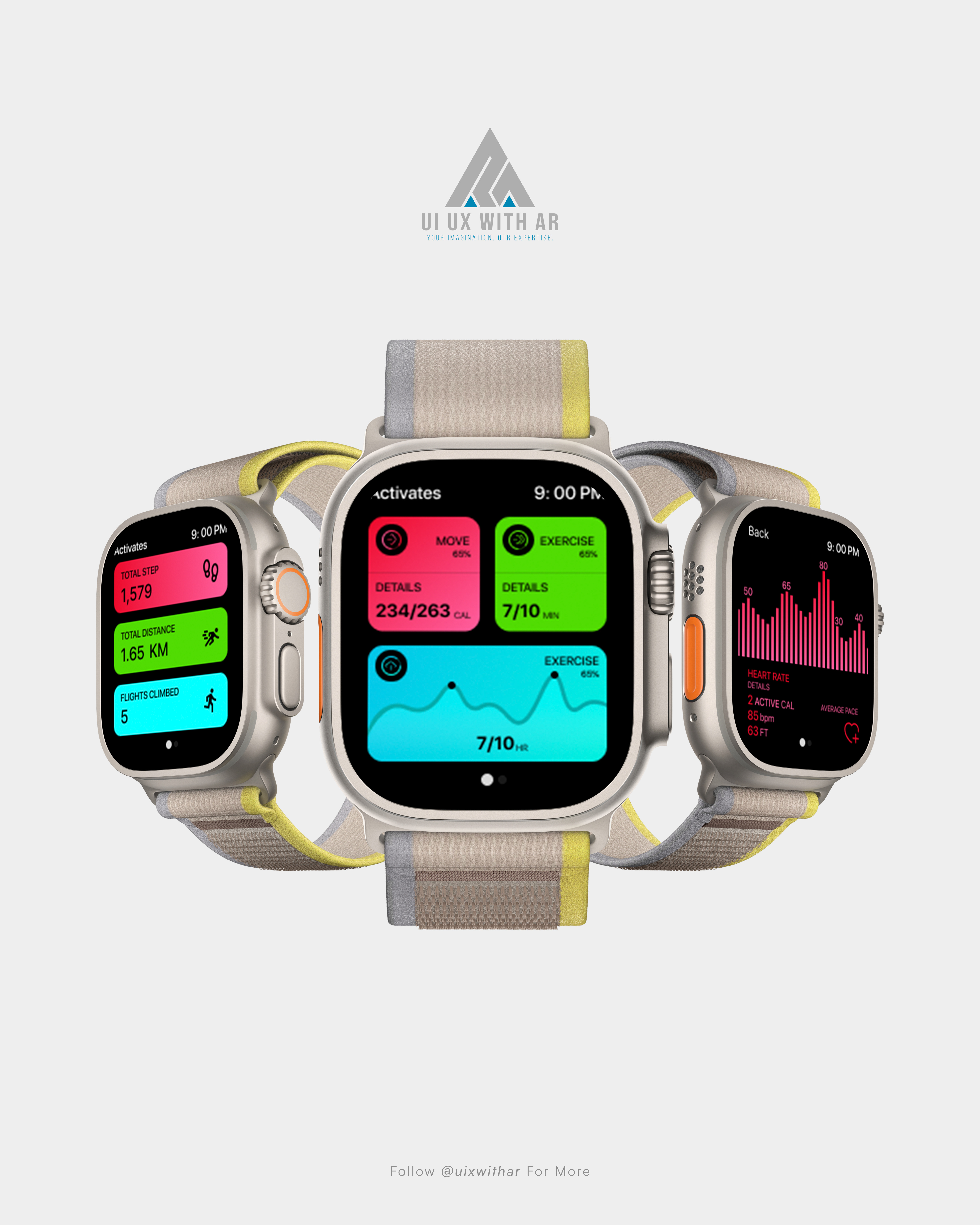 APPLE WATCH FITNESS APP REDESIGN app design apple watch design apple watch fitness app apps design branding design fitness app fitness app design landing page design mobile apps design ui ui design uiux uiux design ux design website design