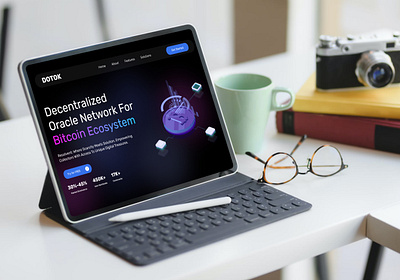 DOTOK - Web3 Landing Page (Header) blockchain crypto design ui uiux ux web3