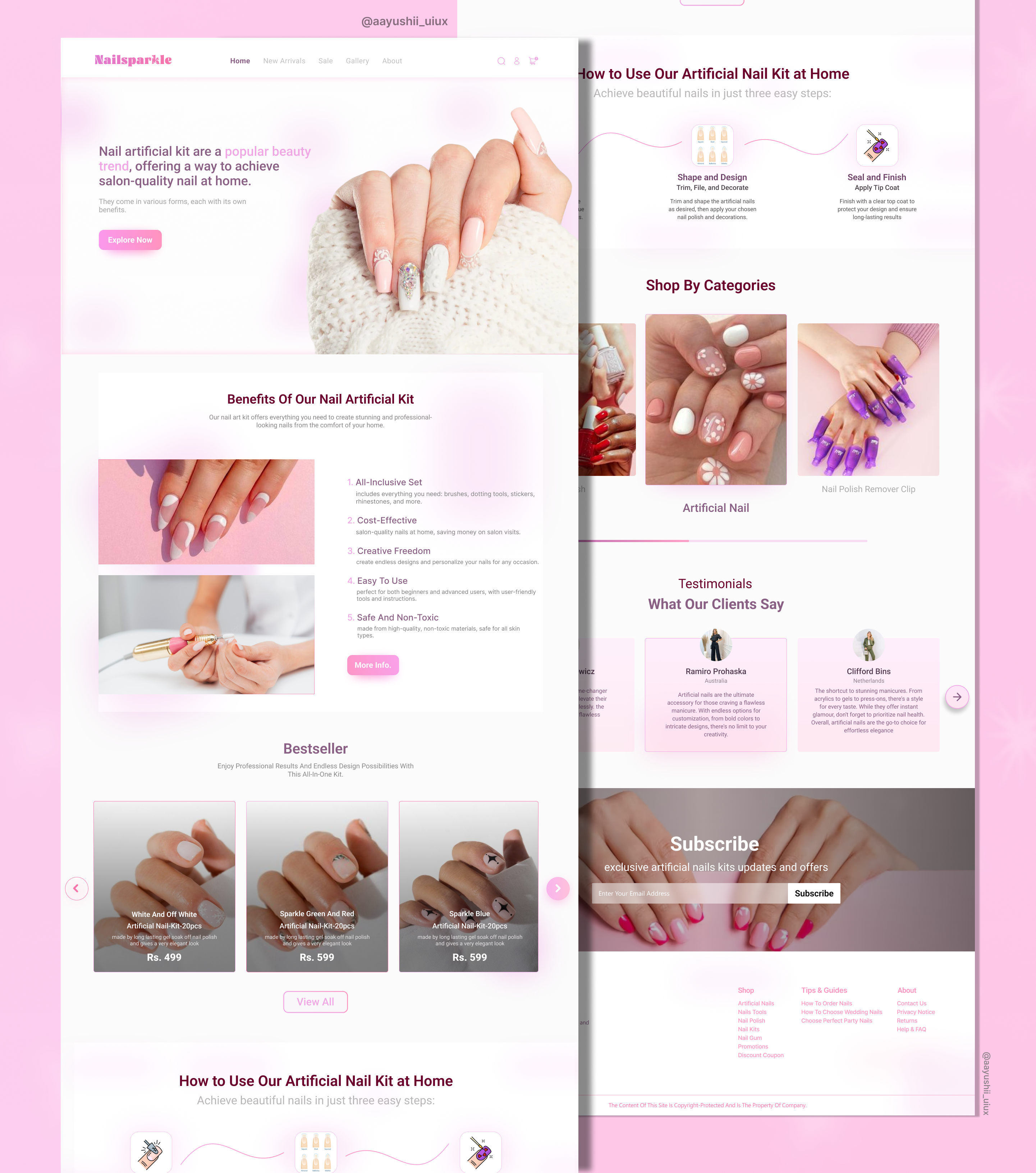 Web Design design digitaldesign dribbble figma freelancing graphic design nail uiux userexperience userinterface web webapplication webdesign webdeveloper website