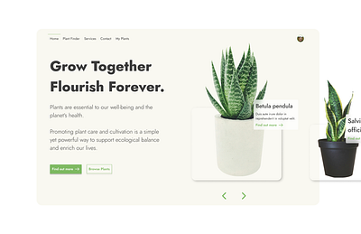 PlantPal - UI Design Concept animation app design plants ui ux website