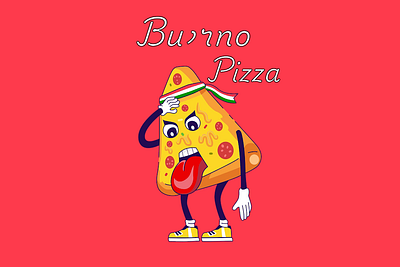 Vintage 2D animated gif motion graphics pizza for mascot 2d animation pizza vintage
