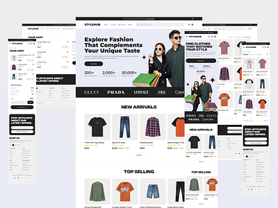 STYLEHUB branding design ecommerce ui ux website