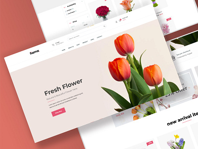 Flowers Store website ui ui