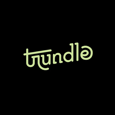 trundle (e-commerce) abstract branding brandmark e commerce lettering logo logotype wordmark