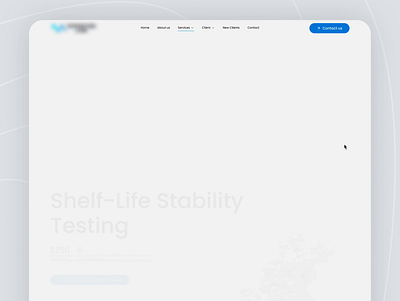 Laboratory Website Design | Animated Home Page animated landing page animation biomaterials biotechdesign blue concept design designinspiration home page inspiration laboratory laboratorylife testingtech ui ux web design website white