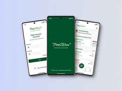 Mobile App - PreSKom UBJ (Presensi Fasilkom) branding branding design campus app design fluent interface minimal mobile app mobile app design presence app student absent app ui ui ux design uiux user experience user interface ux research