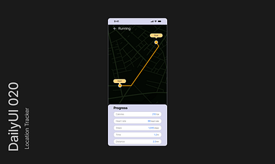 Daily UI 020- Location Tracker 3d branding design figma graphic design illustration logo ui user experience ux