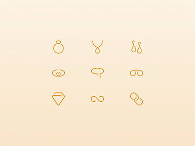 Women's Jewellery & Accessory eCommerce Store One Line Icon Set branding design graphic design icons illustration one line single line vector web design