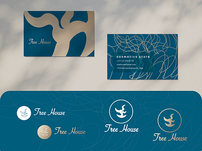 Logo TREE HOUSE - brand of care cosmetics brand design branding concept design graphic design illustration logo logofolio marketing ui visual visual identity