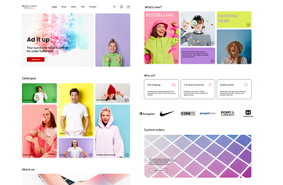 Print shop website design ui ux website design