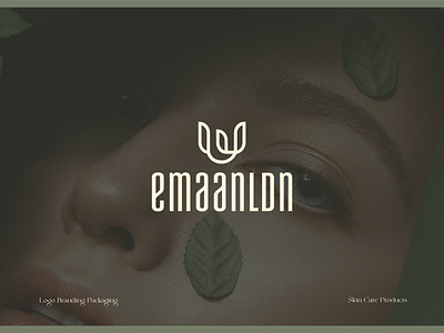 Emaanldn - Skin Care Cosmetics Logo & Brand Identity adobe animation brand identity branding company branding cosmetic design graphic design identity illustrator logo logo branding logo design logo idea logo identity marketing minimal motion graphics product skincare