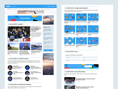 Actu.fr - Olympics Games hub hub olympics games ui