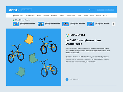 Actu.fr - Discipline page olympics games ui