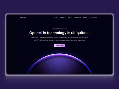 Realm - Design Concept ai branding design figma figmadesign graphic design illustration logo ui uidesign uiux