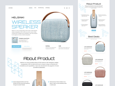 Shopify store for wireless speakers design full website homepage landing landing page product detail page product details product landing page product page product website shopify shopify store web web design website