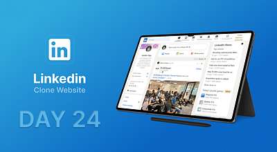 Day 24 of 100 Days Daily UI Challenge: LinkedIn Website Design 100daysofui codedaily css dailyui day24 designinspiration frontenddevelopment html javascript linkedin responsivedesign socialmediadesign techdesign uichallenge uidesign uiuxdesign uxdesign webapp webdesign webdevelopment