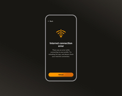 Error message screen dailyui design mobile ui ui design uiux user interface