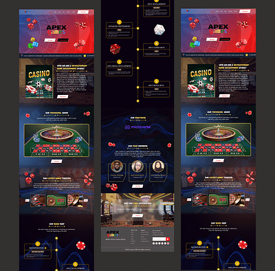 APEX GAMES - Web3 Game Landing Page blockchain game studio ui uiux ux web3