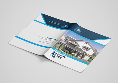 Real Estate Construction Company Profile branding graphic design logo