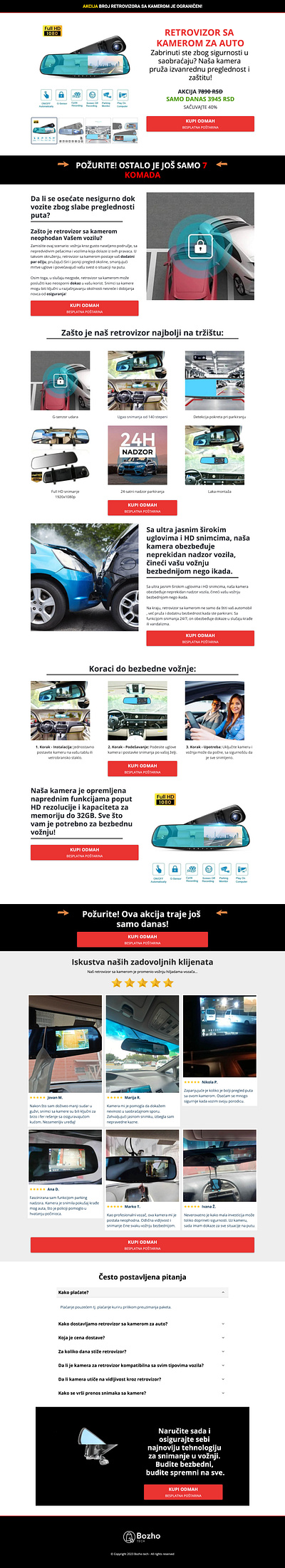 Car products Landing Page Funnelish figma funnelish replo shopify