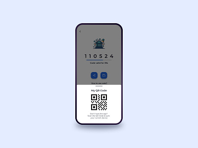 QR Code Screen dailyui design mobile ui ui design uiux user interface