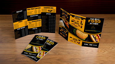 Shawarma Hub Menu 3d branding graphic design logo