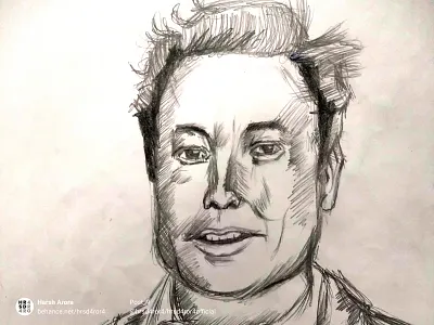 Post_9 Elon Musk Pencil Sketch billionaire businessman elon musk entrepreneur figma gimp hrsd4ror4 illustration influencer mahagurumahakaal mechanical pencil monochrome neuralink pencil drawing pencilonpaper spacex starlink tesla the boring company twitter